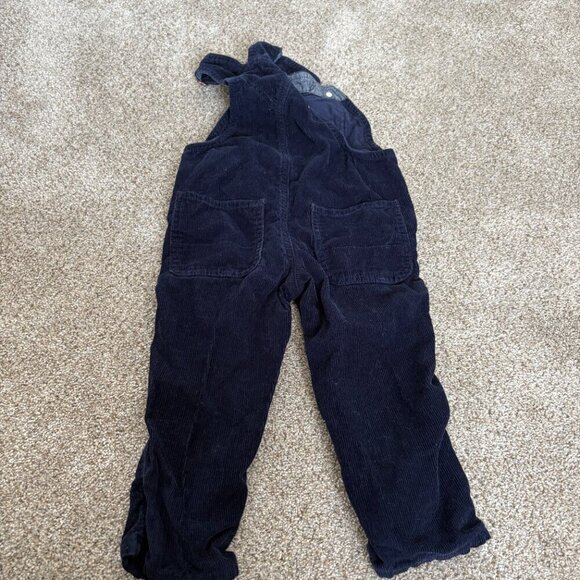GAP Denim Kids Corduroy Overalls Navy Blue Size 2T - Picture 7 of 8